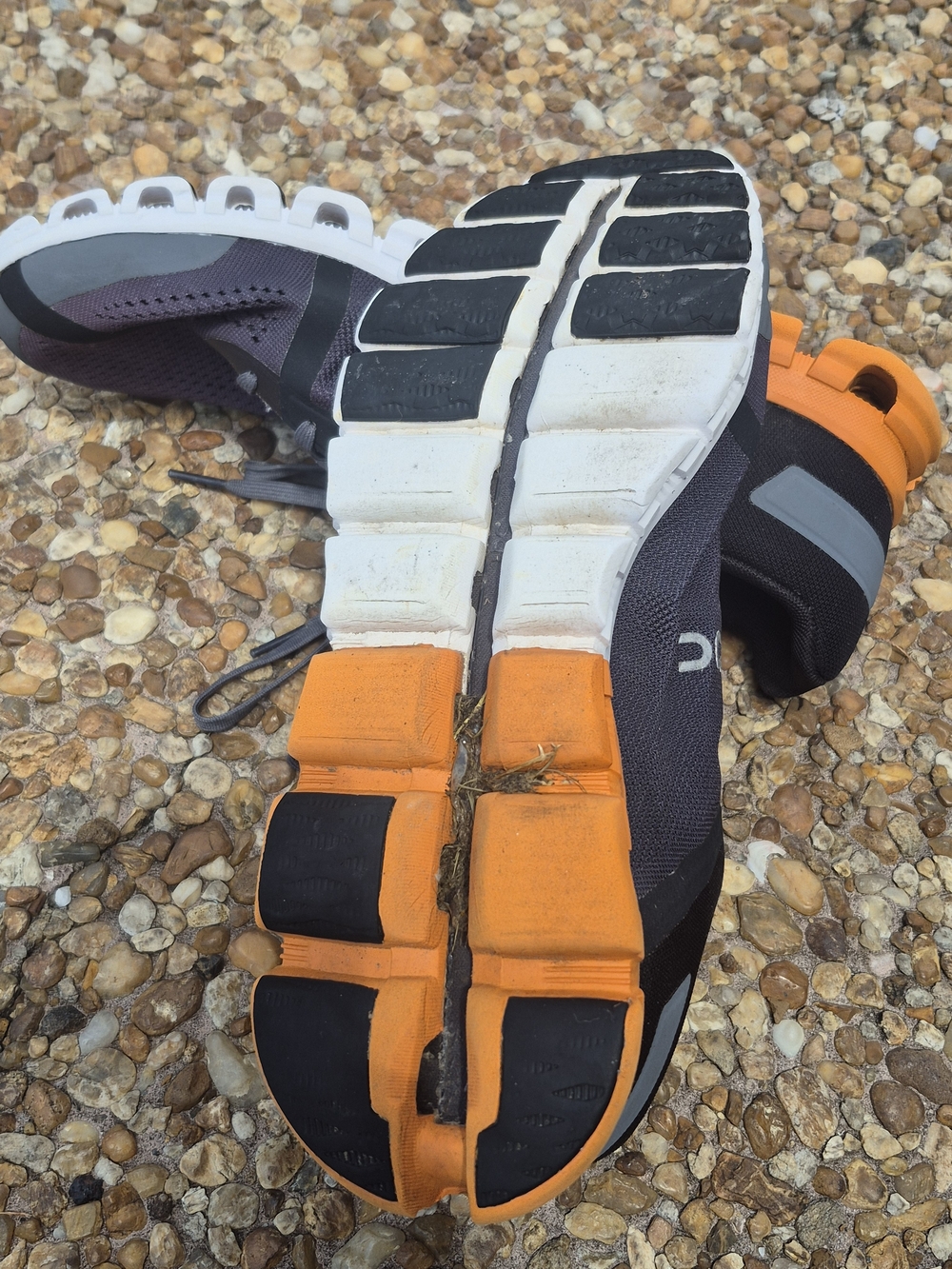 On Cloud X Men’s 9.5 Purple Gray Orange Running Training Shoes - Picture 10 of 16